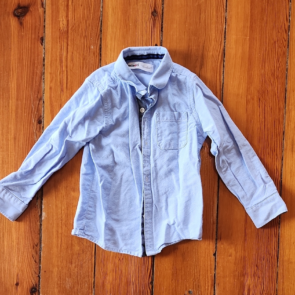 Stylish Light Blue Kids Button Down Shirt